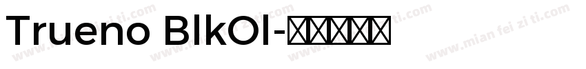 Trueno BlkOl字体转换